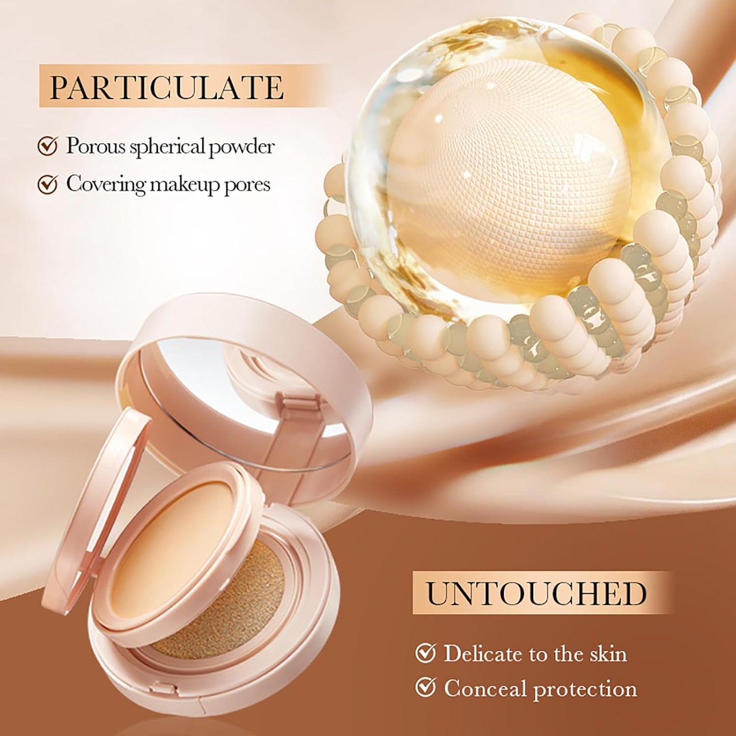 SADOER 2 in 1 Powder air Cushion Foundation