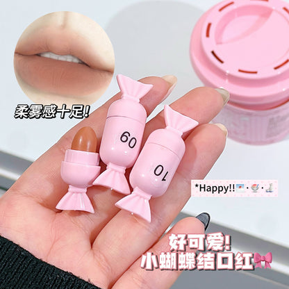 JOJO Diary Mini Lipstick Set (12 Colors) – Candy Shape Matte Lipstick Collection