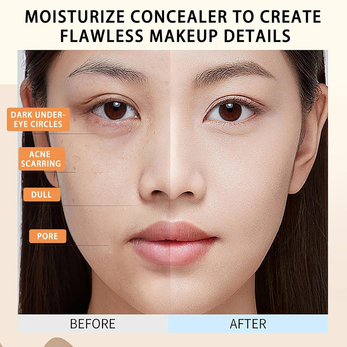 Close To Skin Concealer – Full Coverage Liquid Concealer