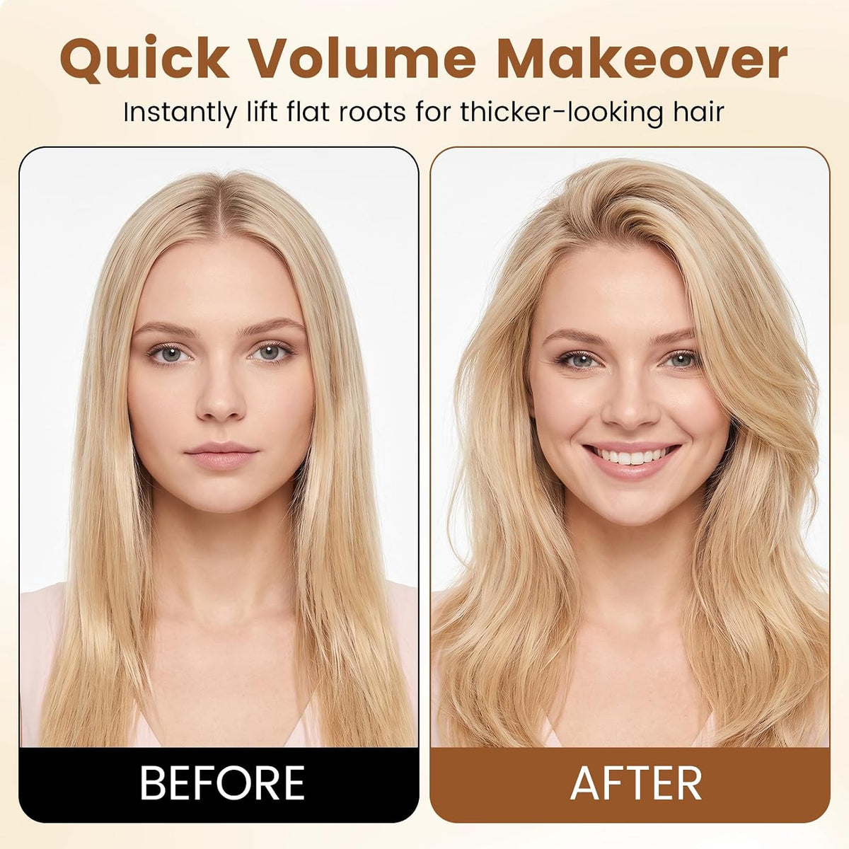 3-Minute Auto-Off Heated Hair Root Lifting Comb – Rechargeable Fluffy Hair Volumizer