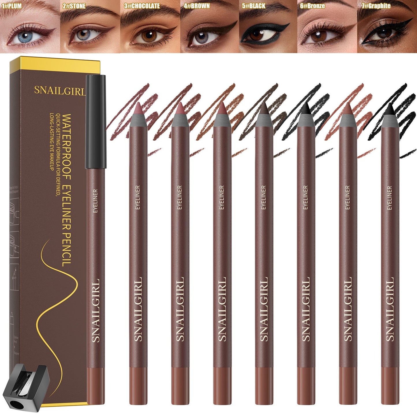 Snailgirl Waterproof Eyeliner Pencil