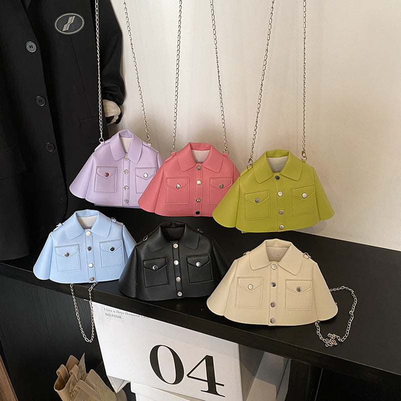 Mini Jacket Shaped Crossbody Bag