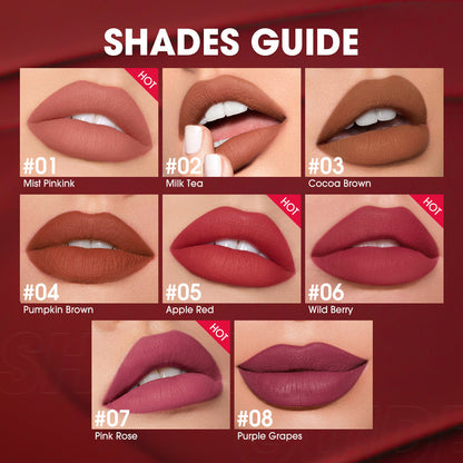 O.TWO.O  Matte Liquid Lipstick Long Lasting Waterproof ( 2 Pieces Combo)