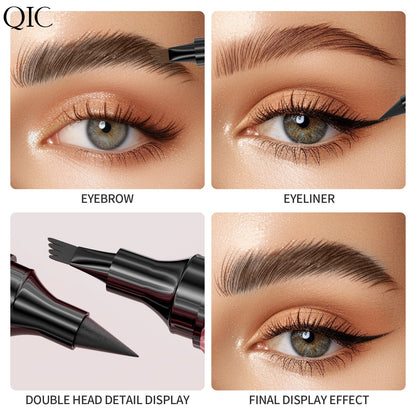 QIC 2-in-1 4-Tip Eye Brow & Eyeliner Pen
